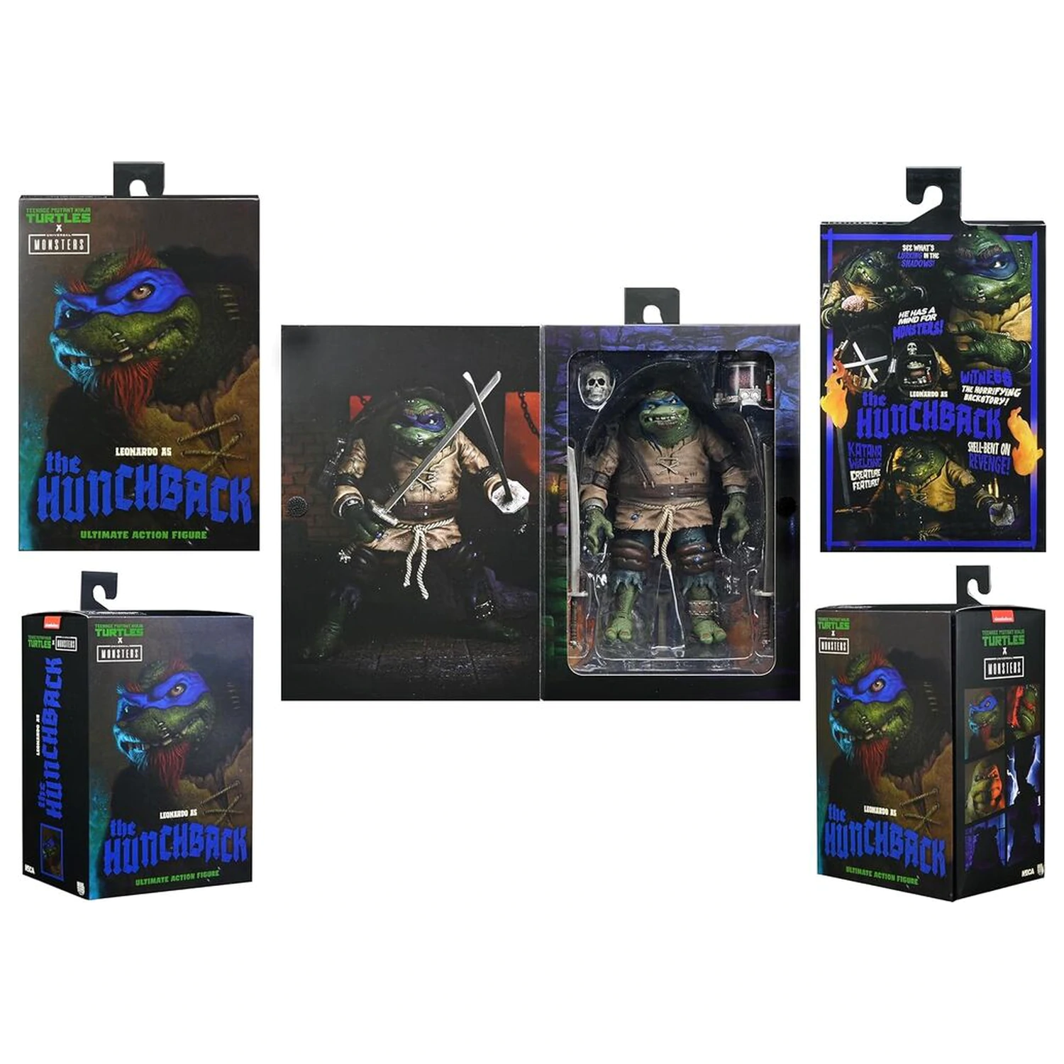 Ninja Turtles Leonardo als Buckliger Ultimative Figur 18cm Produktfoto