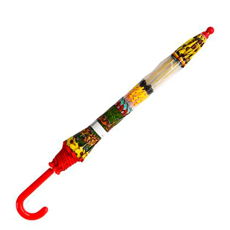 Ninja Turtles manueller transparenter Regenschirm 48cm Produktfoto