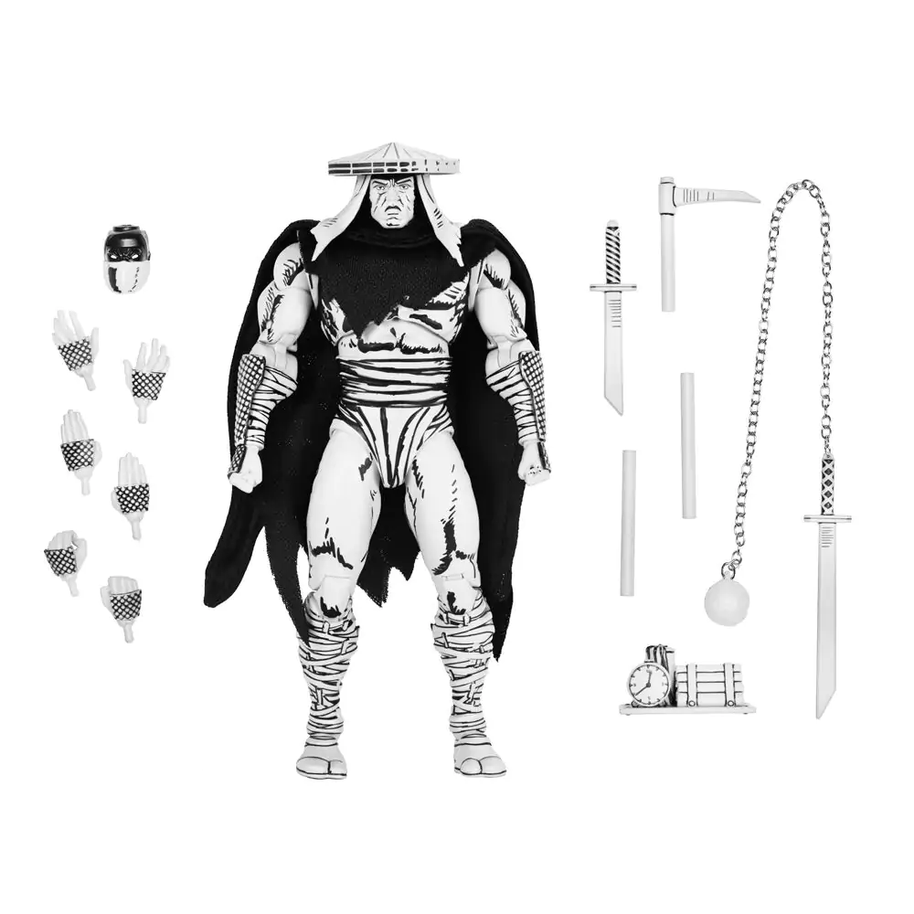 Ninja Turtles Teenage Mutant Foot Elite Assassin Black & White Figur 18 cm Produktfoto