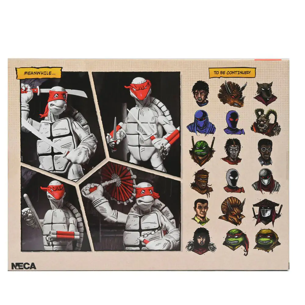 Ninja Turtles Teenage Mutant Ninja The Firts Turtles Black & White 2er-Pack Figuren 18cm Produktfoto