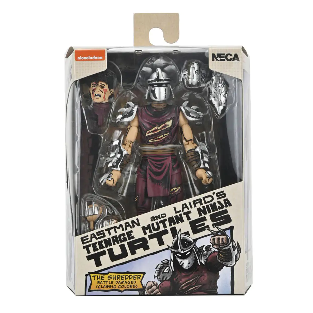 Ninja Turtles Teenage Mutant The Sheredder Battle Damaged Figur 18 cm Produktfoto