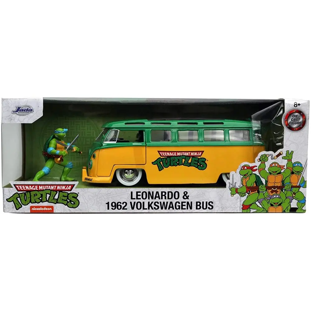 Teenage Mutant Ninja Turtles Diecast Modell 1/24 1962 VW Bus Leonardo termékfotó