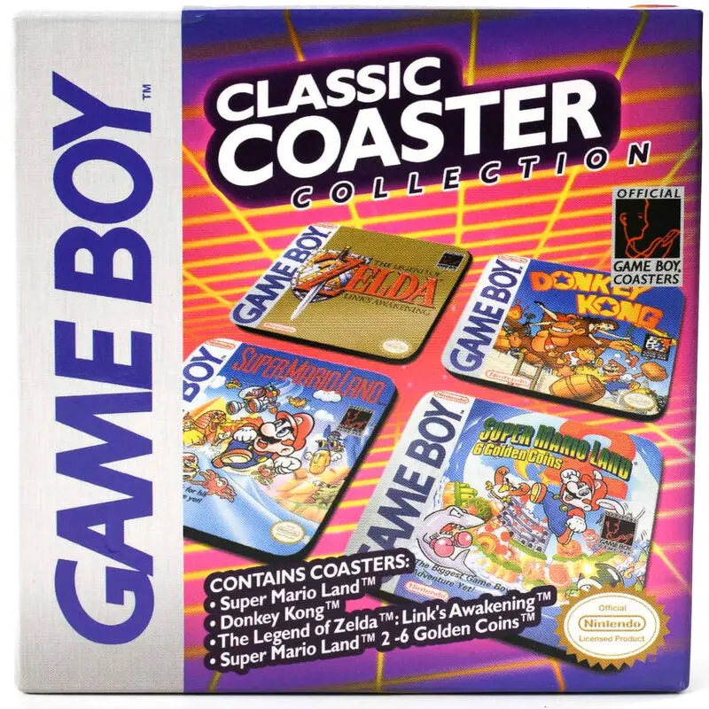 Gameboy Untersetzer 4er-Pack Classic Collection Produktfoto