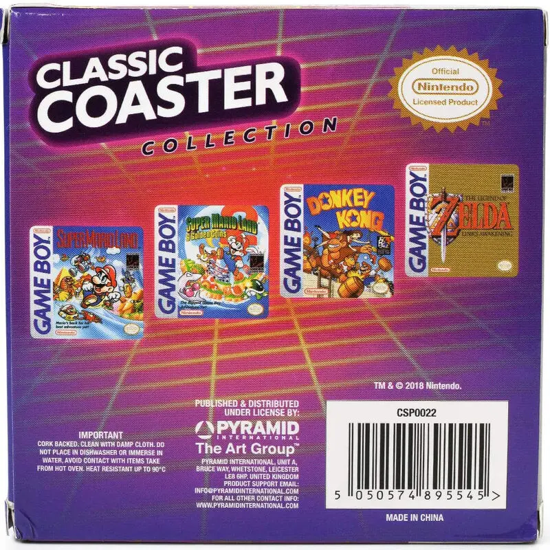 Gameboy Untersetzer 4er-Pack Classic Collection Produktfoto