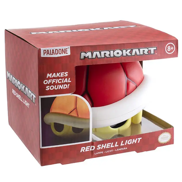 Nintendo Mario Kart Red Shell Lampe mit Stimme Produktfoto