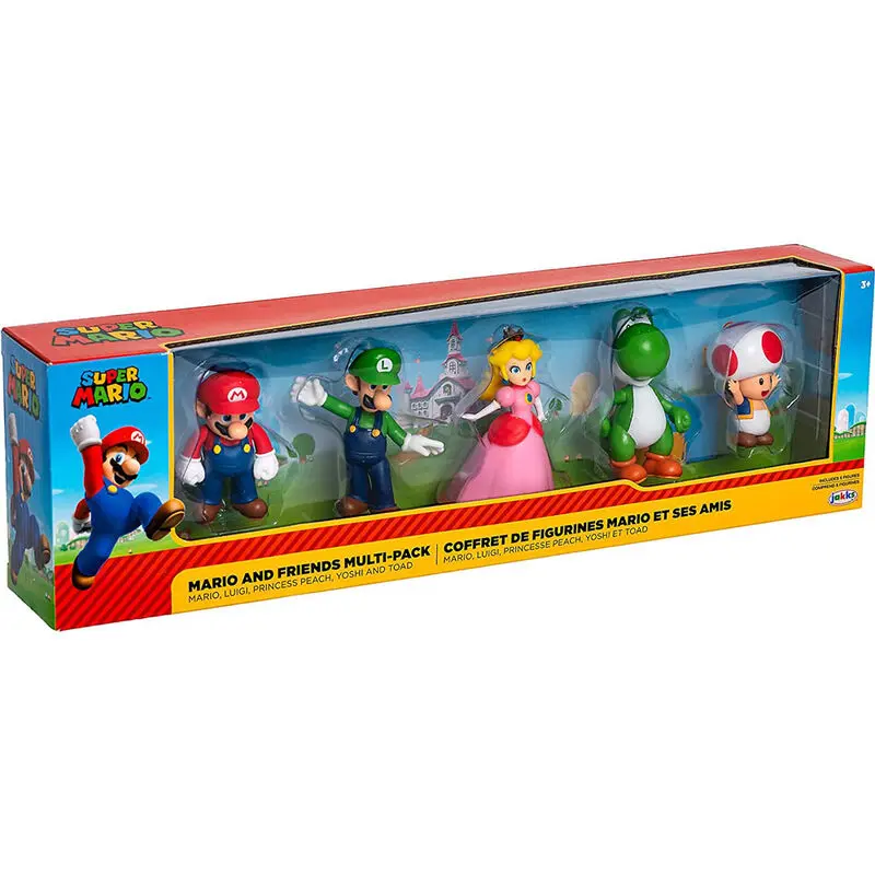 World of Nintendo Super Mario & Friends Figuren 5er-Boxset Exclusive Produktfoto