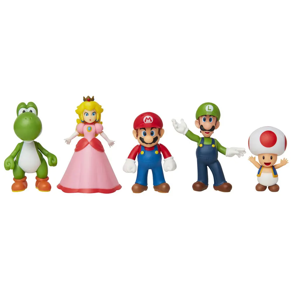 World of Nintendo Super Mario & Friends Figuren 5er-Boxset Exclusive Produktfoto