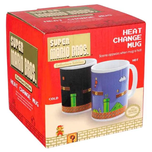 Super Mario Bros. Tasse mit Thermoeffekt Level termékfotó