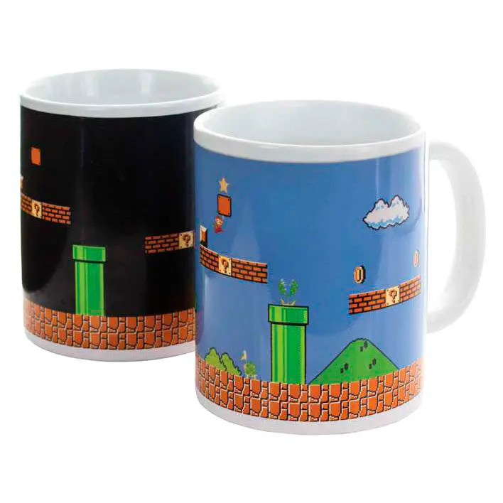 Super Mario Bros. Tasse mit Thermoeffekt Level termékfotó