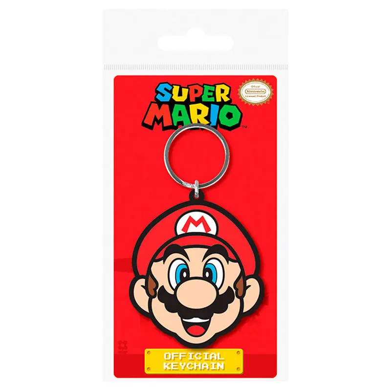 Super Mario Gummi-Schlüsselanhänger Mario 6 cm termékfotó