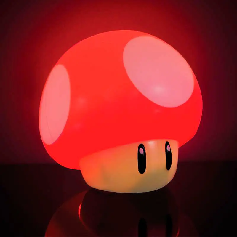 Super Mario Mini Lampe mit Sound Mushroom 12 cm Produktfoto