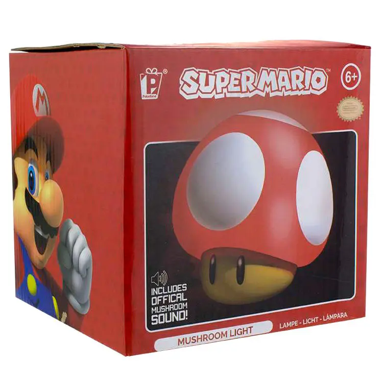 Super Mario Mini Lampe mit Sound Mushroom 12 cm Produktfoto