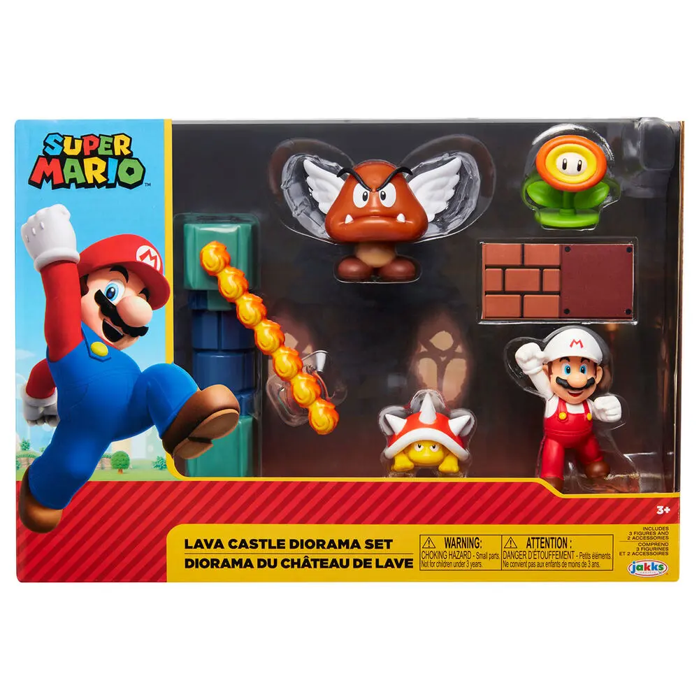 Nintendo Super Mario Lava Castle diorama set termékfotó