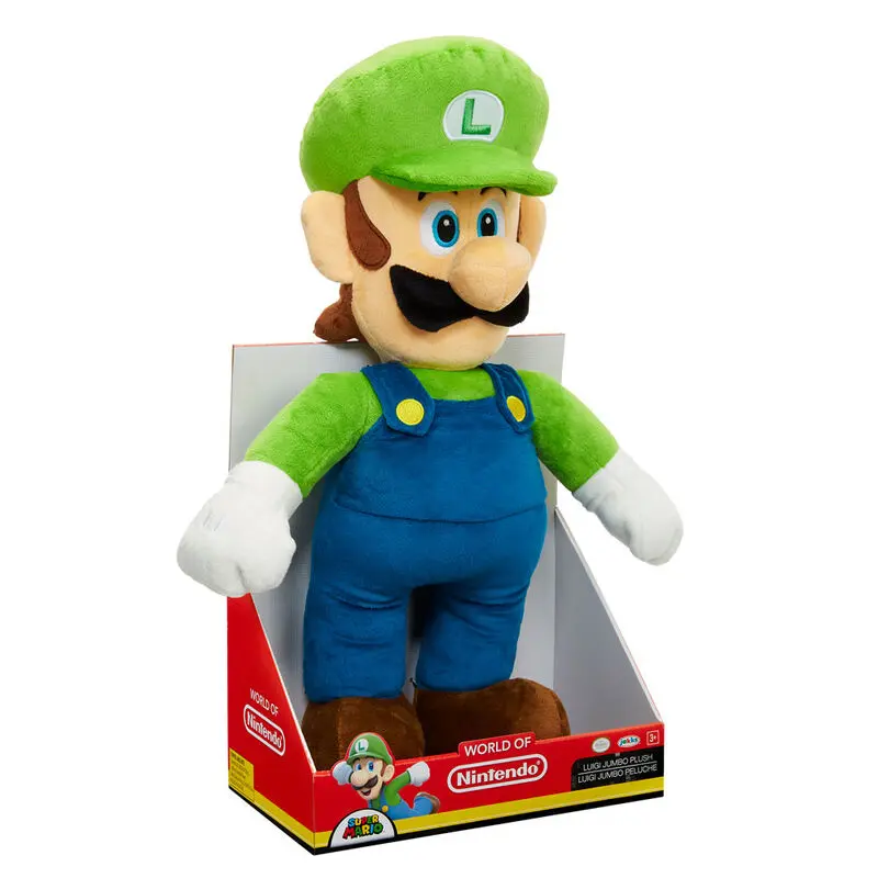 Nintendo Super Mario Luigi Jumbo Plüschfigur 50cm termékfotó