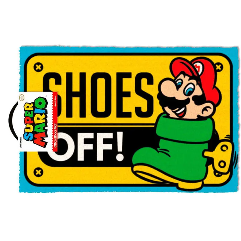 Nintendo Super Mario Shoes Off Fußmatte Produktfoto
