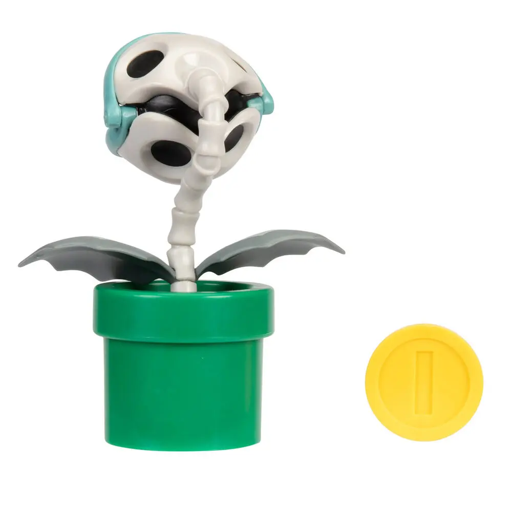 Nintendo Super Mario Wave 28 Figur Bone Piranha Plant 10 cm Produktfoto