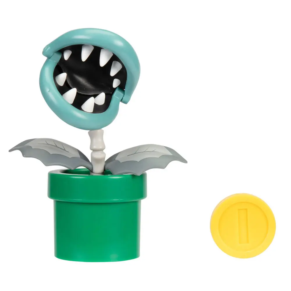 Nintendo Super Mario Wave 28 Figur Bone Piranha Plant 10 cm Produktfoto