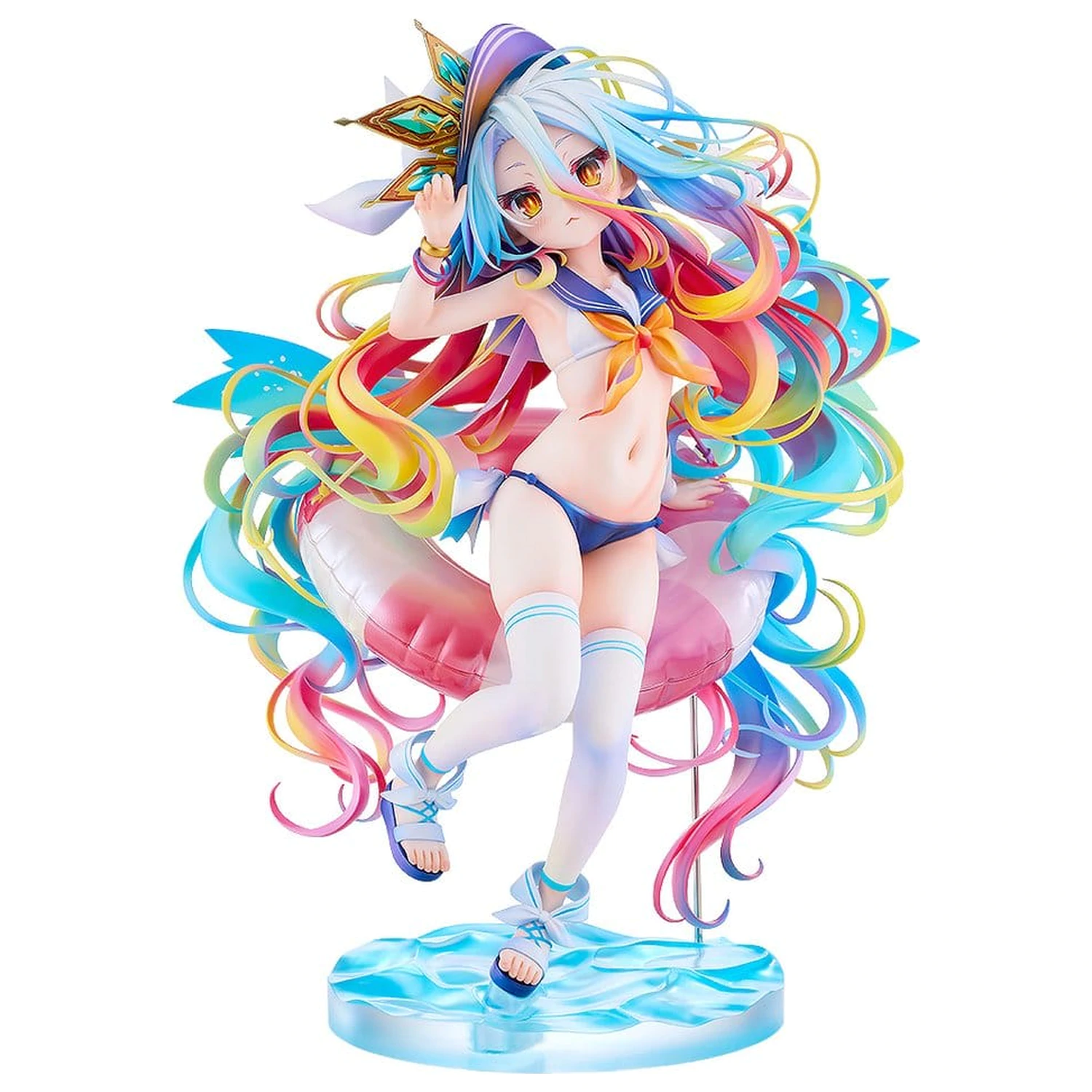 No Game No Life Statue 1/7 Shiro: Sailor-Style Swimsuit Ver. 24 cm Produktfoto