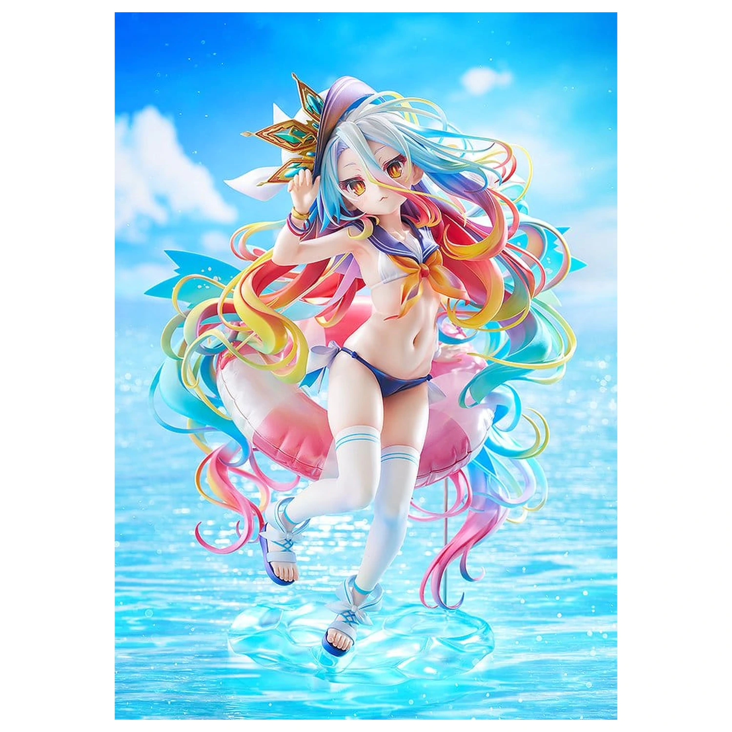 No Game No Life Statue 1/7 Shiro: Sailor-Style Swimsuit Ver. 24 cm Produktfoto