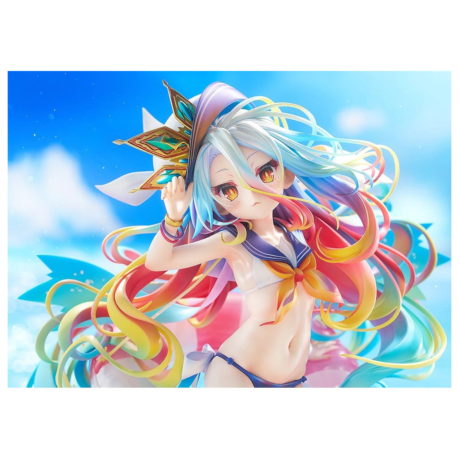 No Game No Life Statue 1/7 Shiro: Sailor-Style Swimsuit Ver. 24 cm Produktfoto