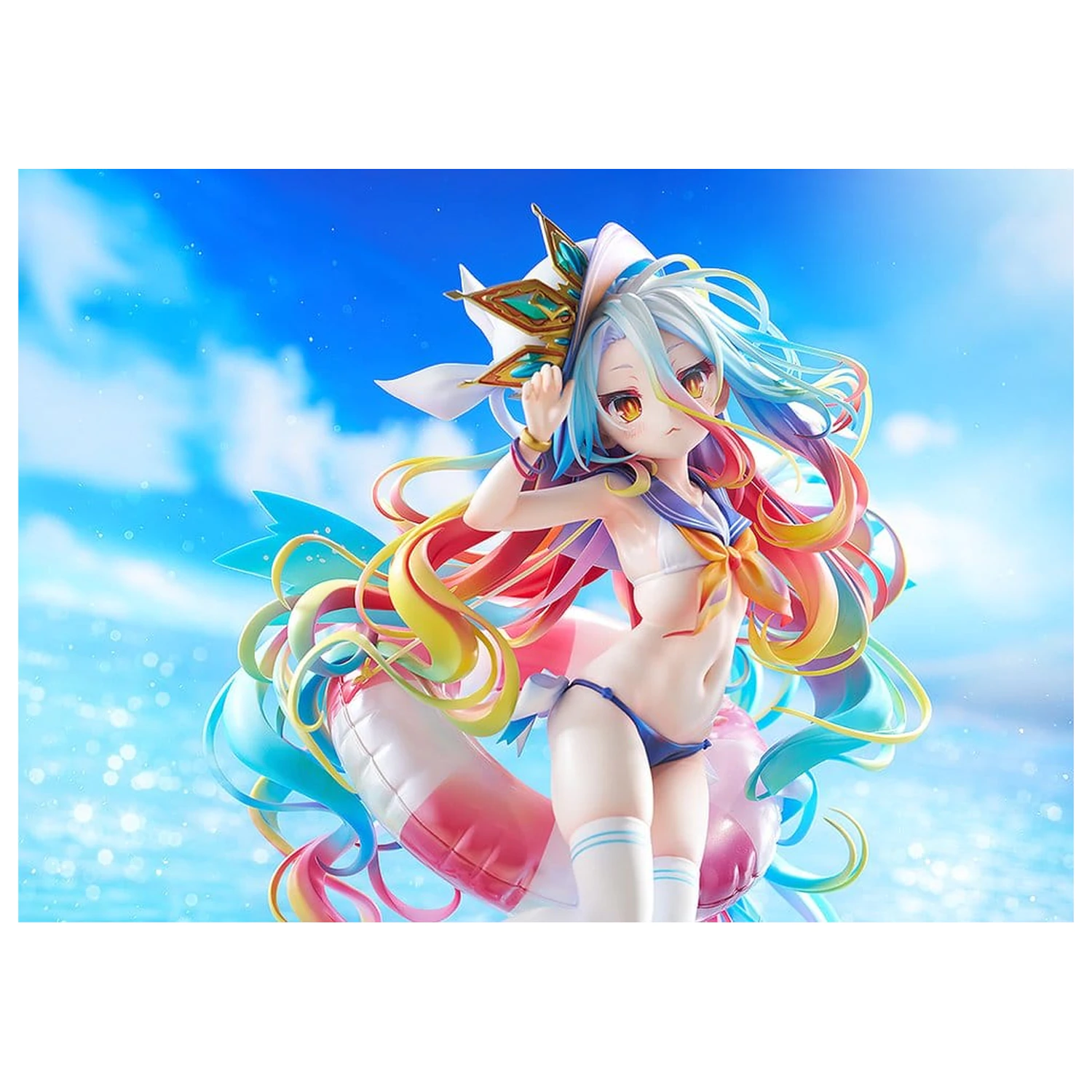 No Game No Life Statue 1/7 Shiro: Sailor-Style Swimsuit Ver. 24 cm Produktfoto