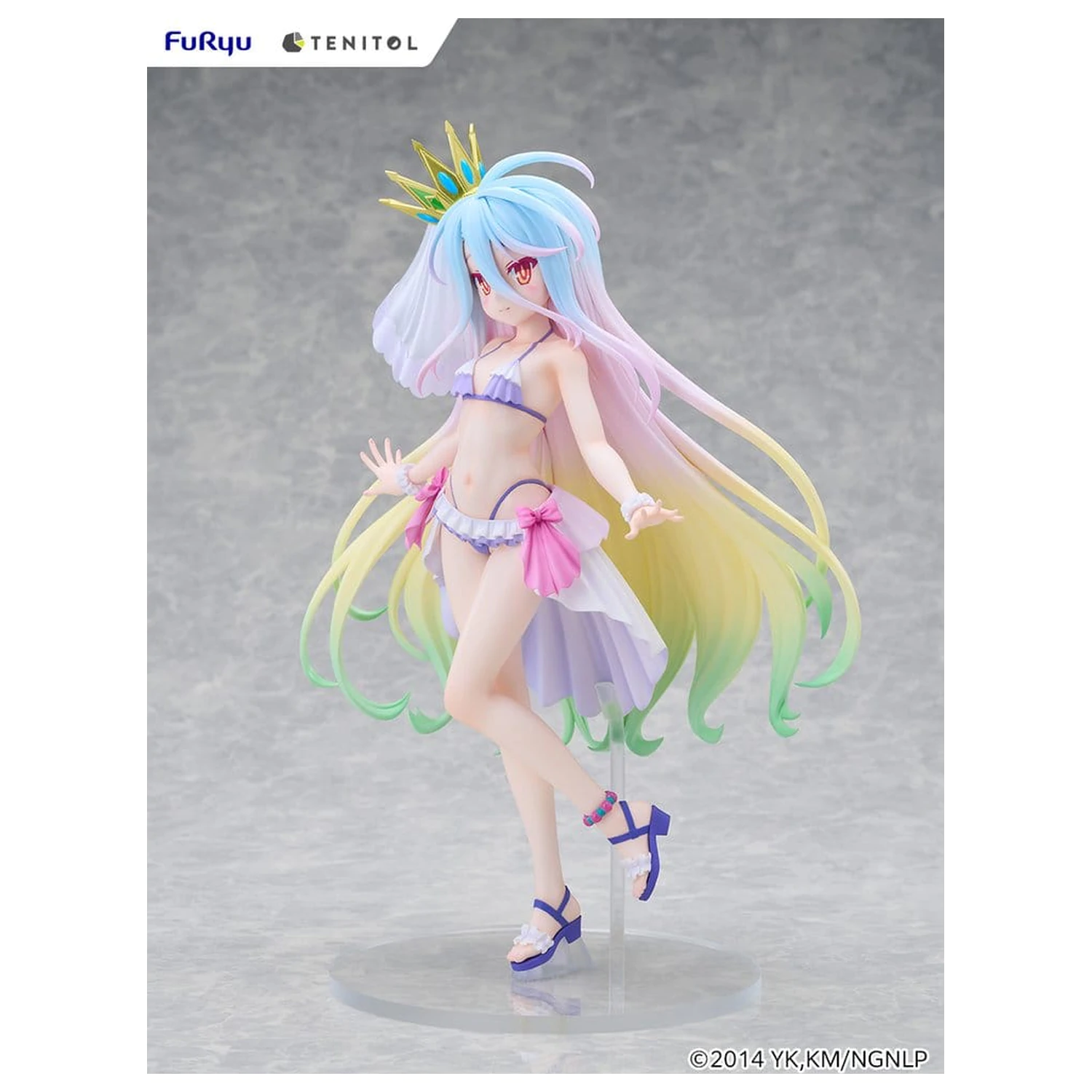 No Game No Life Tenitol Tall PVC Figur Shiro swimwear dress Ver. 29 cm Produktfoto