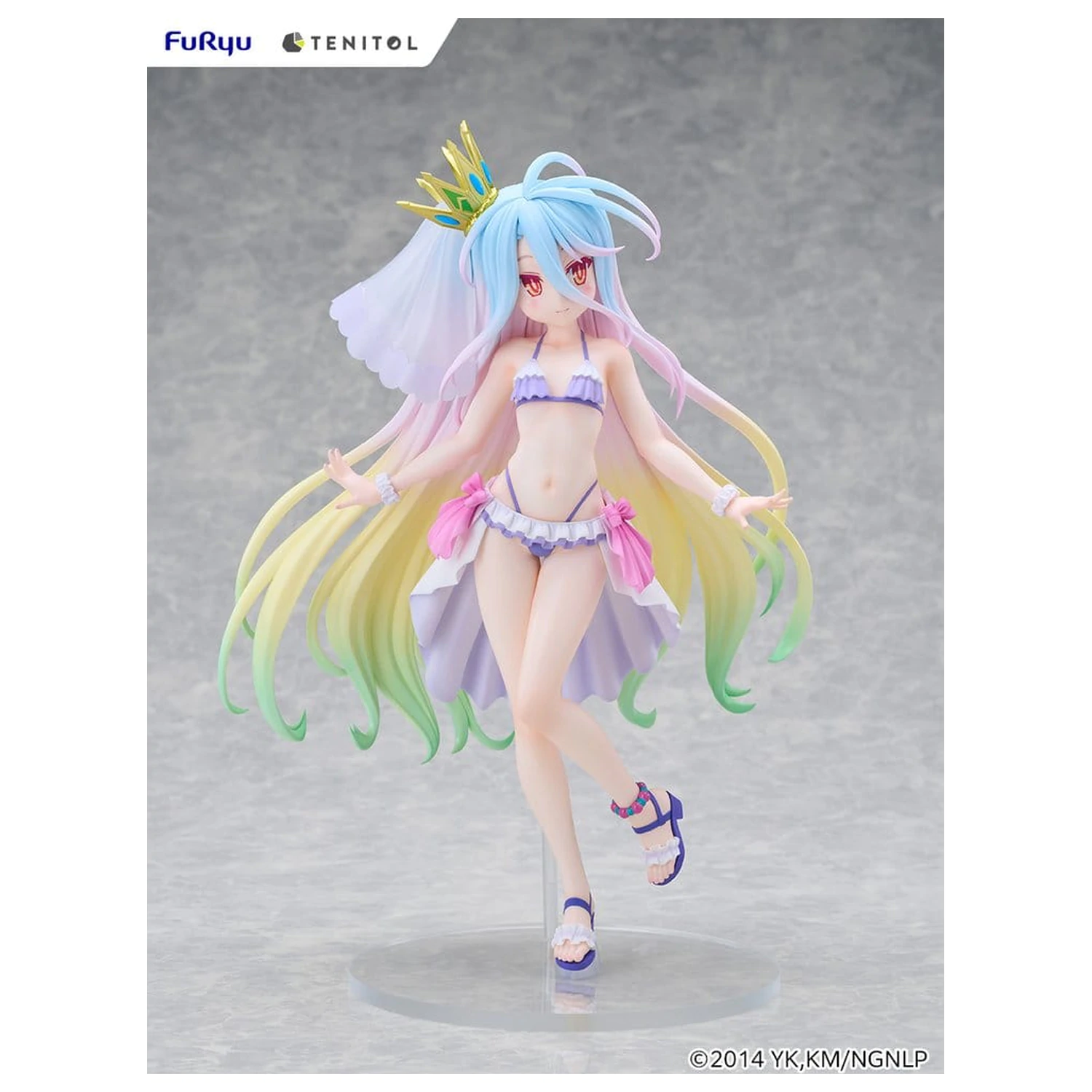 No Game No Life Tenitol Tall PVC Figur Shiro swimwear dress Ver. 29 cm Produktfoto