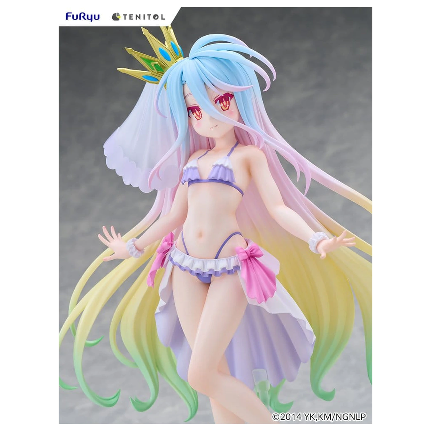 No Game No Life Tenitol Tall PVC Figur Shiro swimwear dress Ver. 29 cm Produktfoto