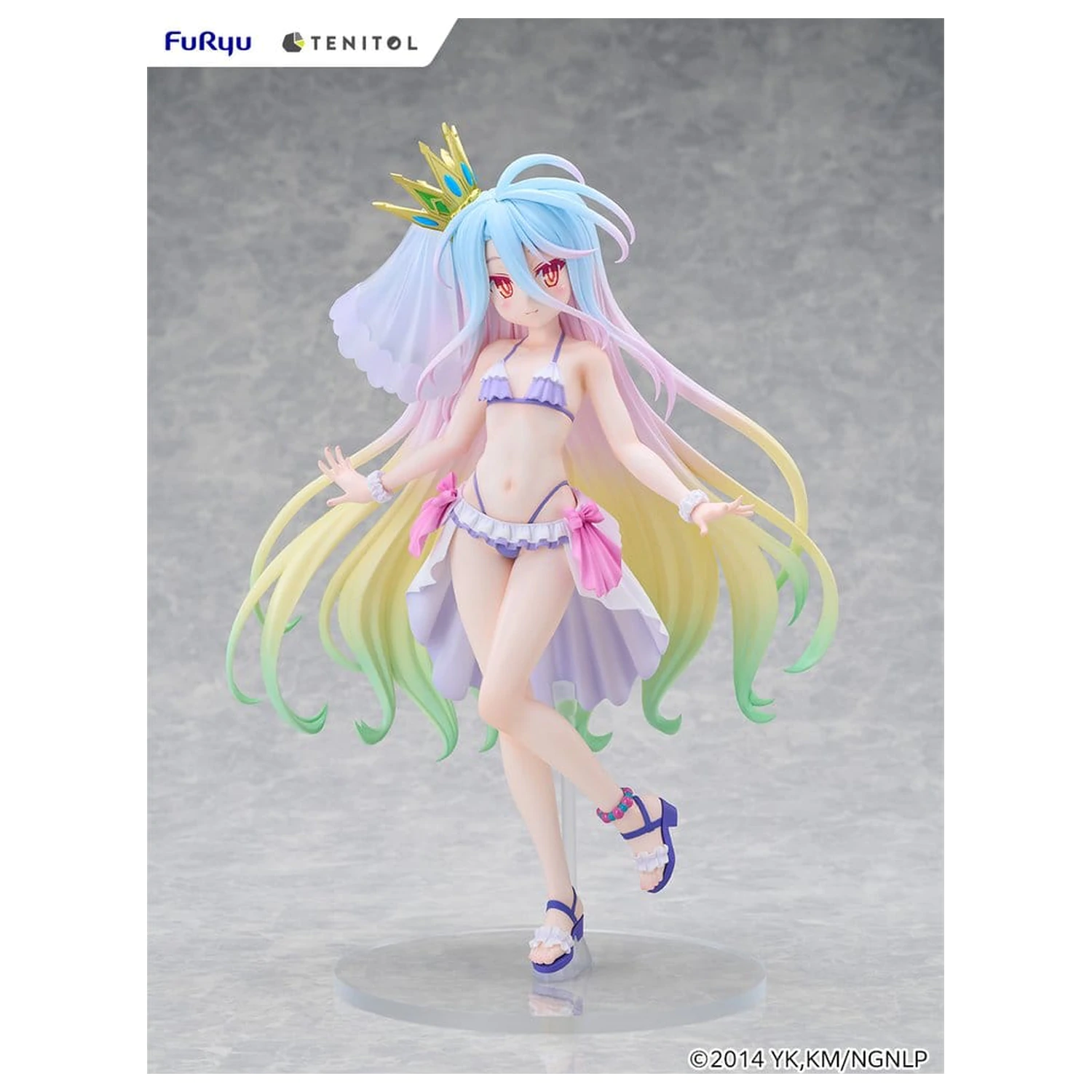 No Game No Life Tenitol Tall PVC Figur Shiro swimwear dress Ver. 29 cm Produktfoto