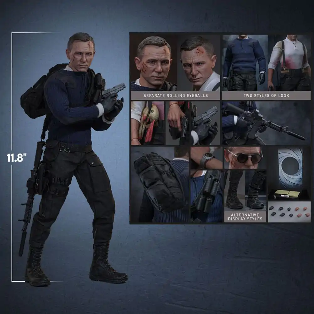 No Time To Die Movie Masterpiece Action Figur 1/6 James Bond (Commando Outfit) Hot Toys Exclusive 30 cm Produktfoto