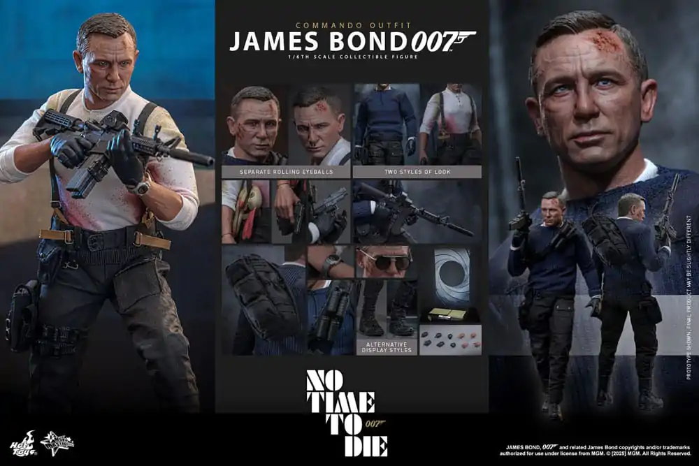 No Time To Die Movie Masterpiece Action Figur 1/6 James Bond (Commando Outfit) Hot Toys Exclusive 30 cm Produktfoto