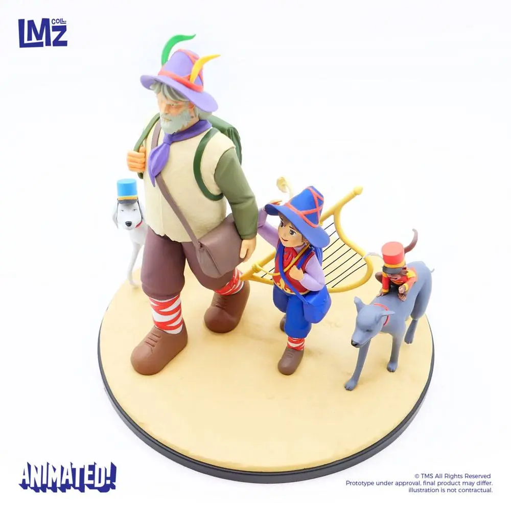 Nobody's boy: Remi Statue Remi, Vitalis, Dolce, Zerbino & Joli-Coeur 22 cm Produktfoto