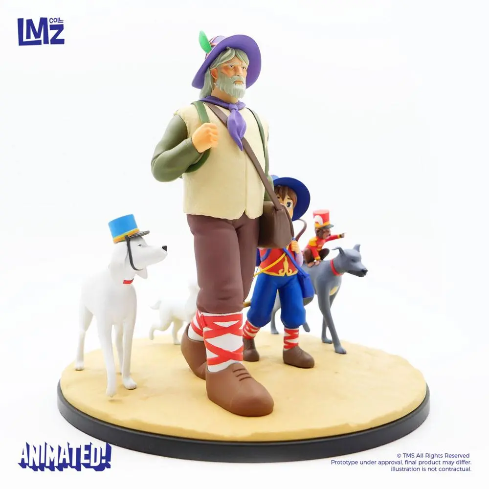 Nobody's boy: Remi Statue Remi, Vitalis, Dolce, Zerbino & Joli-Coeur 22 cm Produktfoto