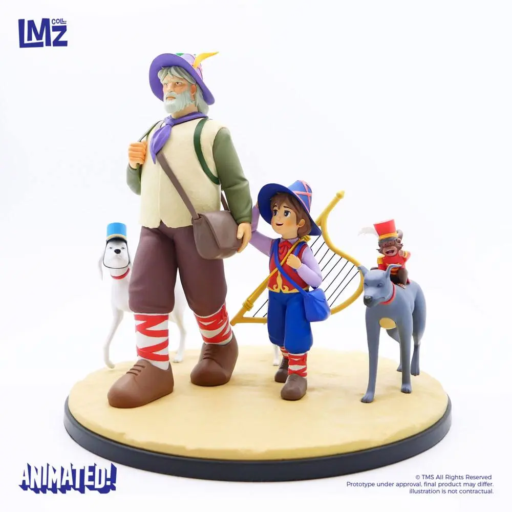 Nobody's boy: Remi Statue Remi, Vitalis, Dolce, Zerbino & Joli-Coeur 22 cm Produktfoto