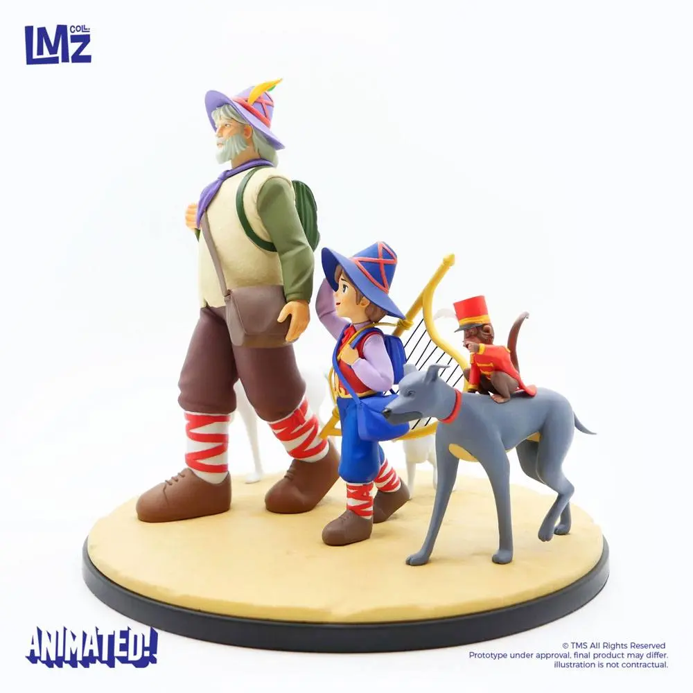 Nobody's boy: Remi Statue Remi, Vitalis, Dolce, Zerbino & Joli-Coeur 22 cm Produktfoto