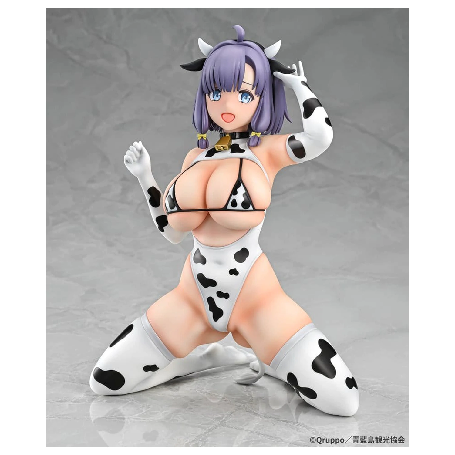 Nukitashi The Animation PVC Statue 1/5 Misaki Hotori Cow print costume 22 cm Produktfoto