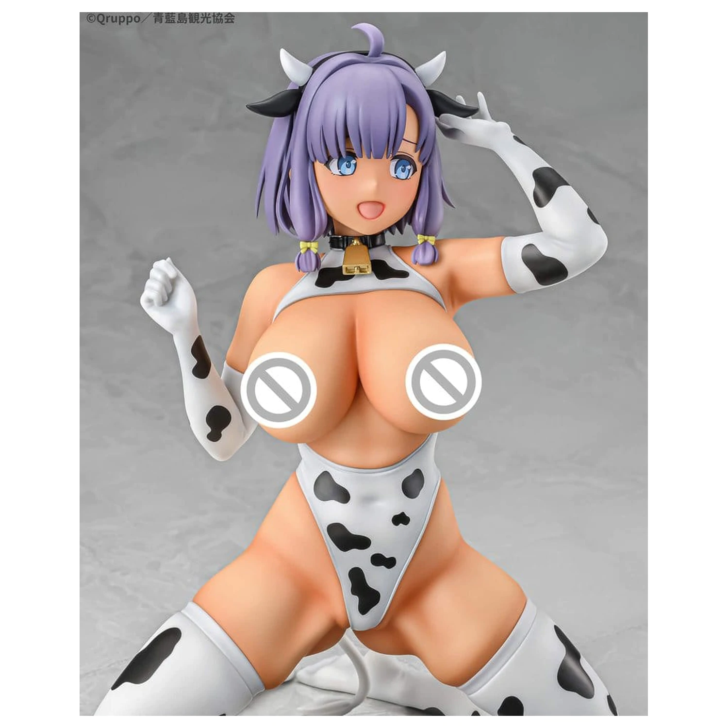 Nukitashi The Animation PVC Statue 1/5 Misaki Hotori Cow print costume Tanned Ver. 22 cm Produktfoto