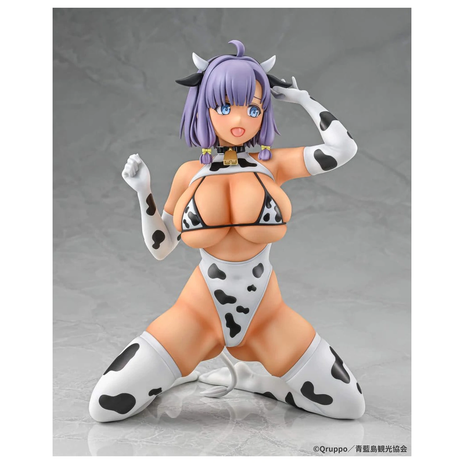 Nukitashi The Animation PVC Statue 1/5 Misaki Hotori Cow print costume Tanned Ver. 22 cm Produktfoto