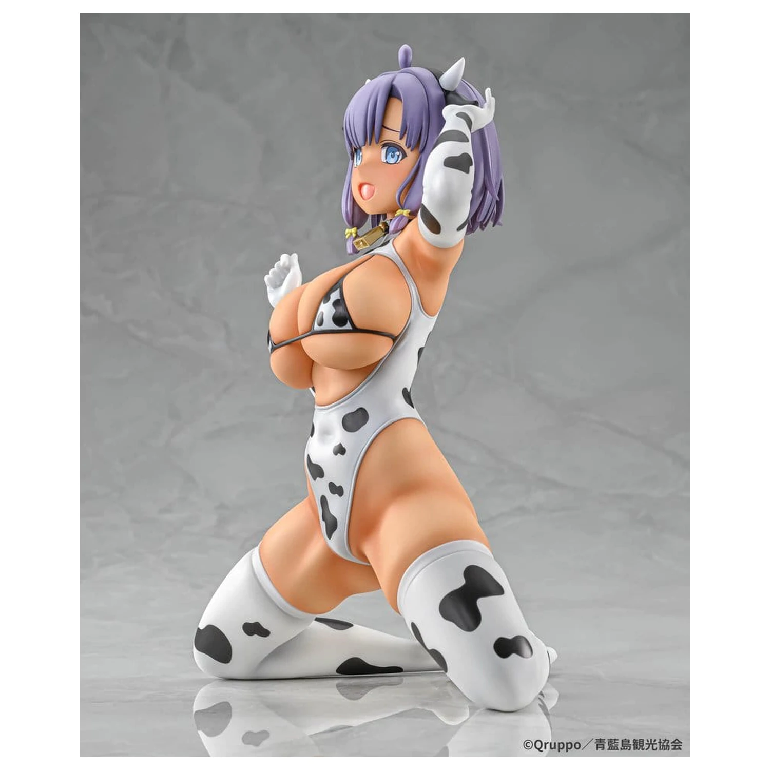 Nukitashi The Animation PVC Statue 1/5 Misaki Hotori Cow print costume Tanned Ver. 22 cm Produktfoto
