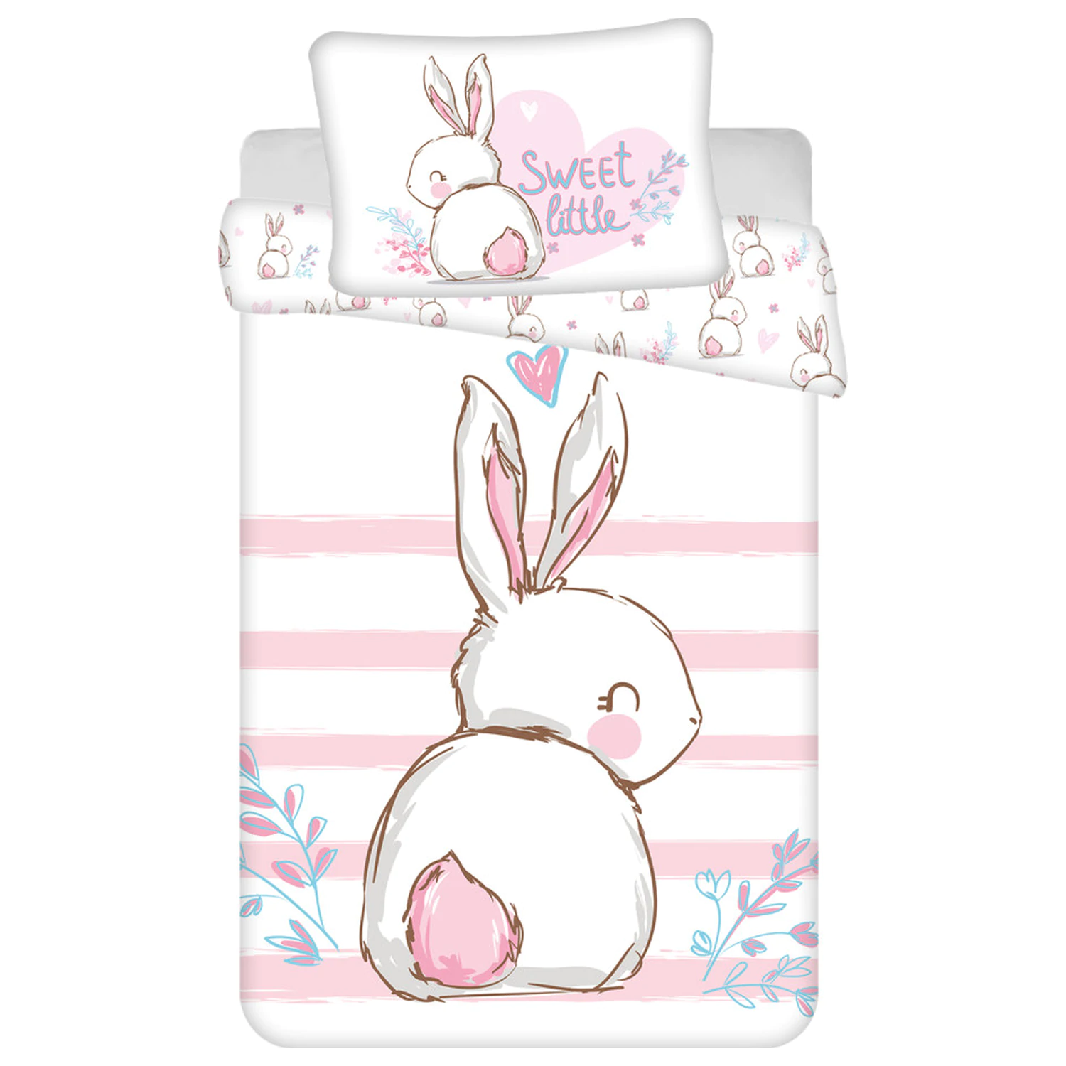 Bunny Sweet Kinder-, Vorschul-Bettdeckenbezug Produktfoto