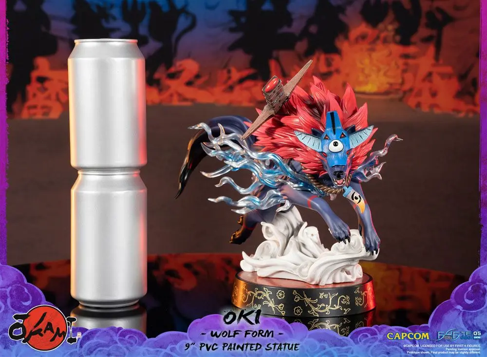 Okami PVC Statue Oki (Wolf Form) 21 cm Produktfoto
