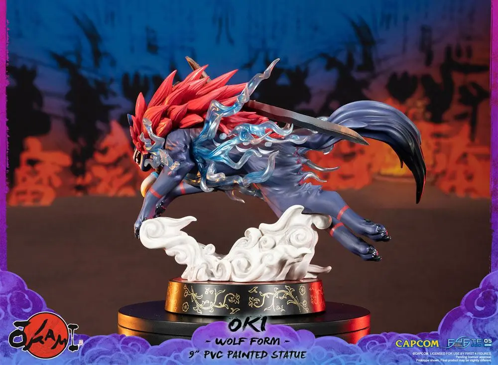 Okami PVC Statue Oki (Wolf Form) 21 cm Produktfoto