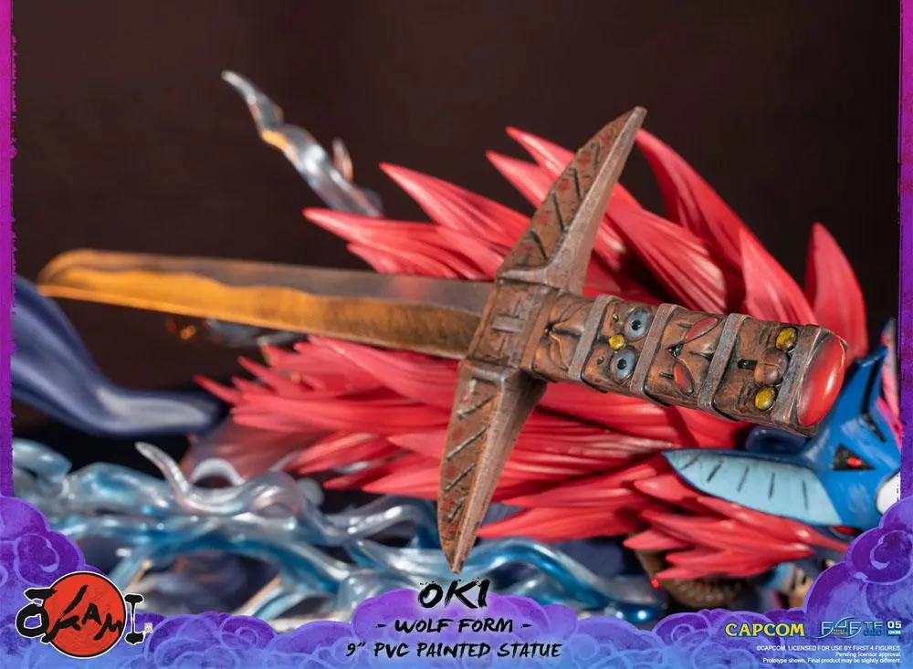 Okami PVC Statue Oki (Wolf Form) 21 cm Produktfoto