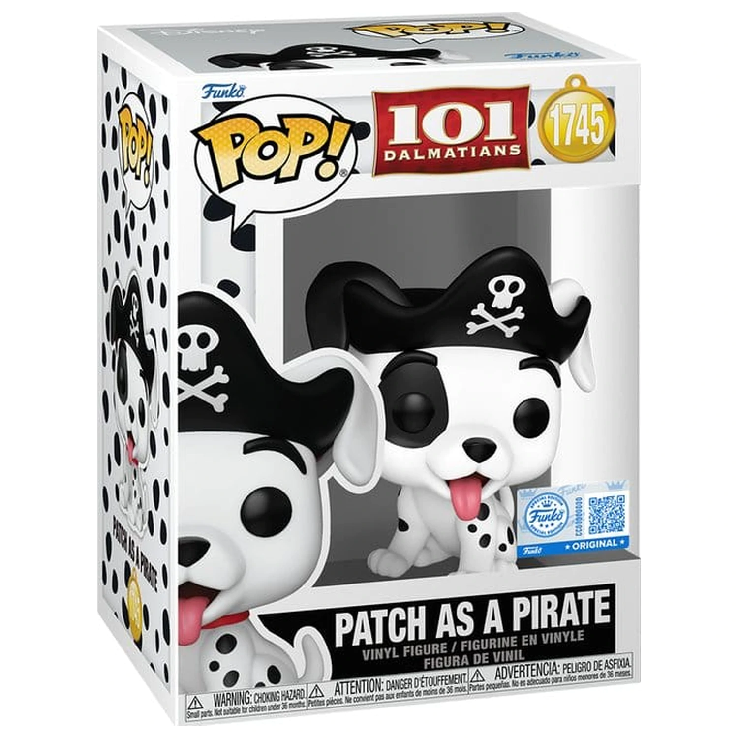 One Hundred and One Dalmatians Funko POP! Figur Patch (Pirate Costume) 9 cm Produktfoto