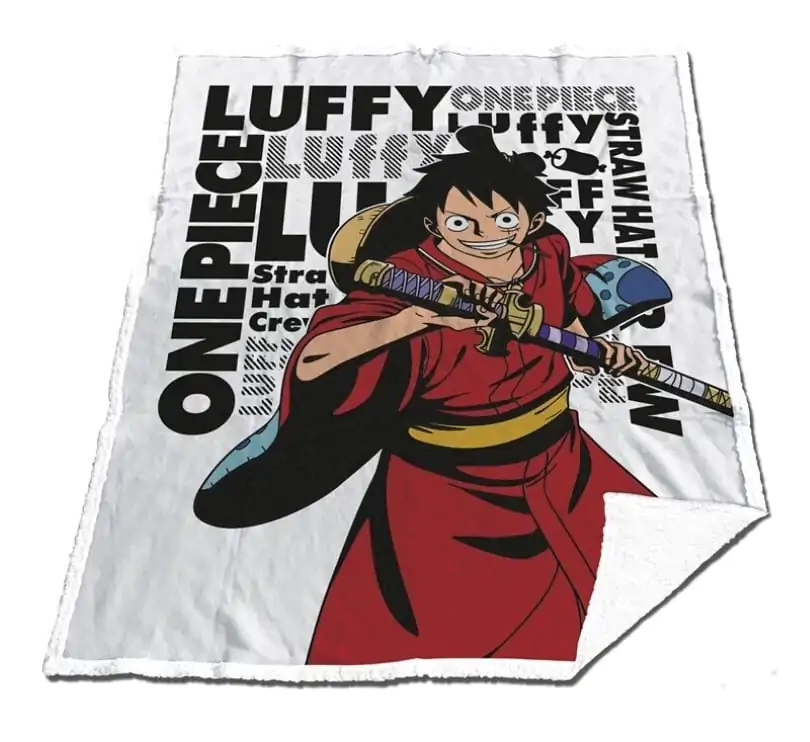 ONE PIECE Sherpa Decke 130x170cm Luffy &quot;Wano&quot; Produktfoto