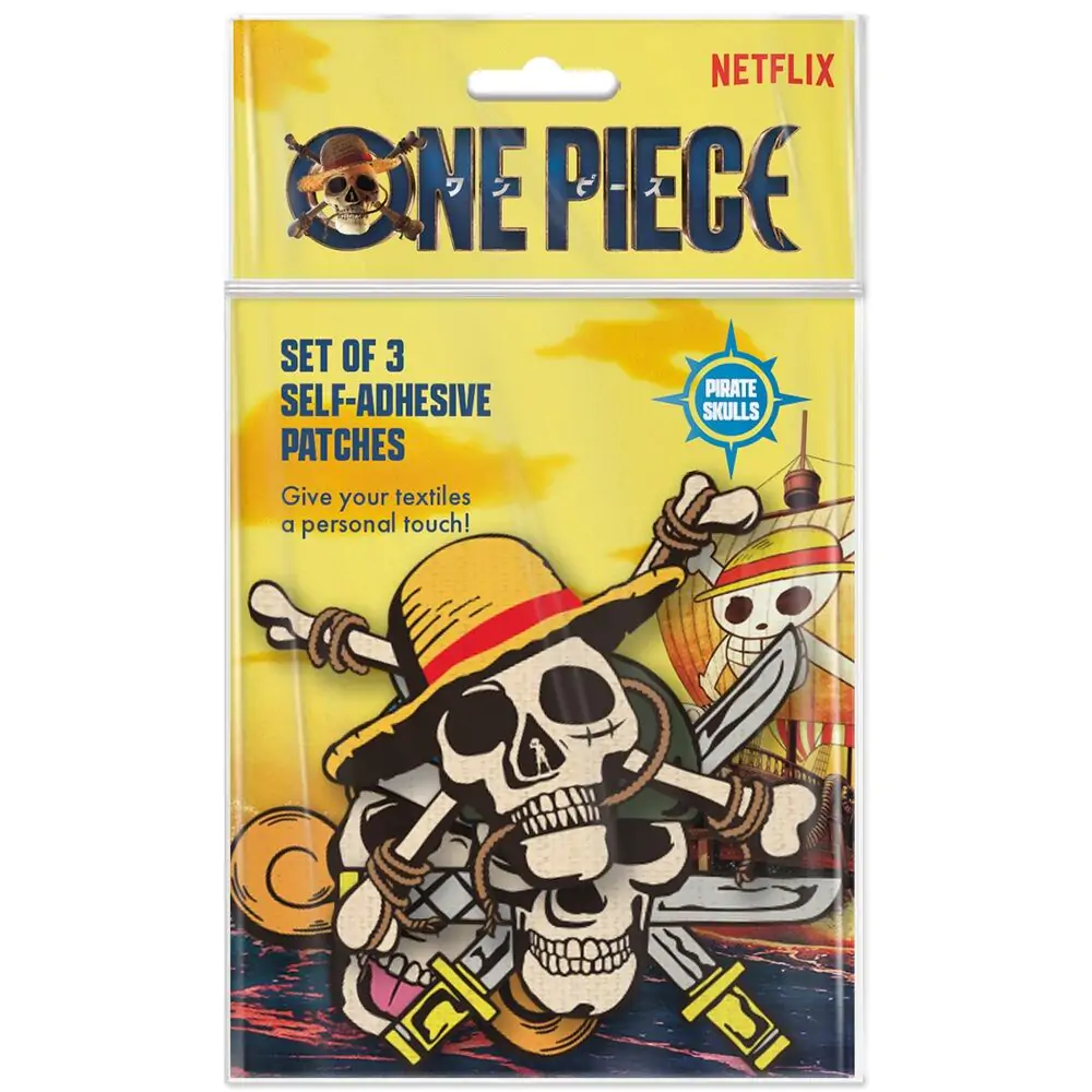 One Piece 3er Set Aufnäher Produktfoto