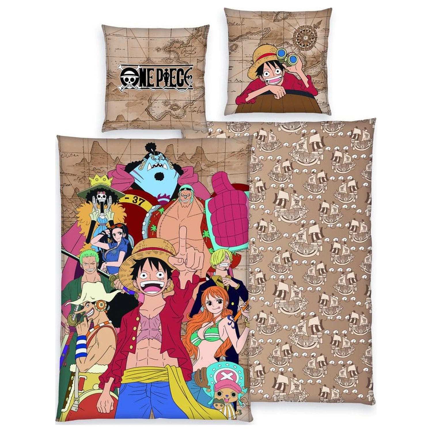 One Piece Bettwäsche One Piece Crew 135 x 200 cm Produktfoto