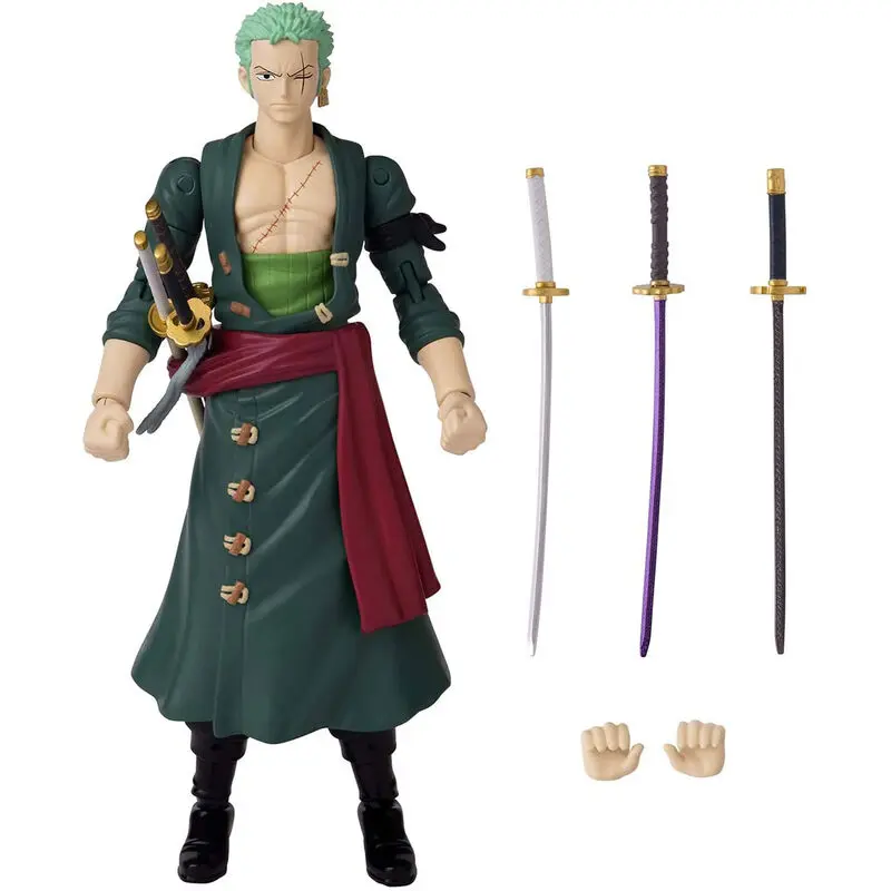 One Piece Anime Heroes Monkey Roronoa Zoro Figur 17cm Produktfoto