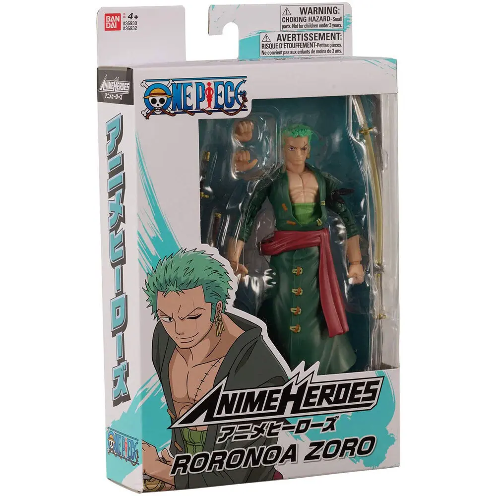One Piece Anime Heroes Monkey Roronoa Zoro Figur 17cm Produktfoto