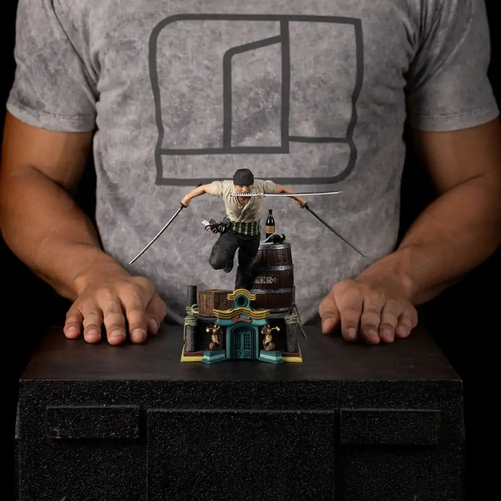 One Piece Art Scale Statue 1/10 Zoro 19 cm Produktfoto